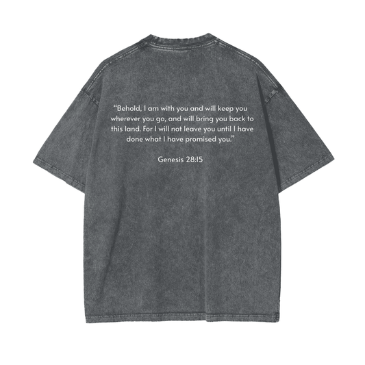 Oversize Snow Washed T-Shirt | Genesis 28:15