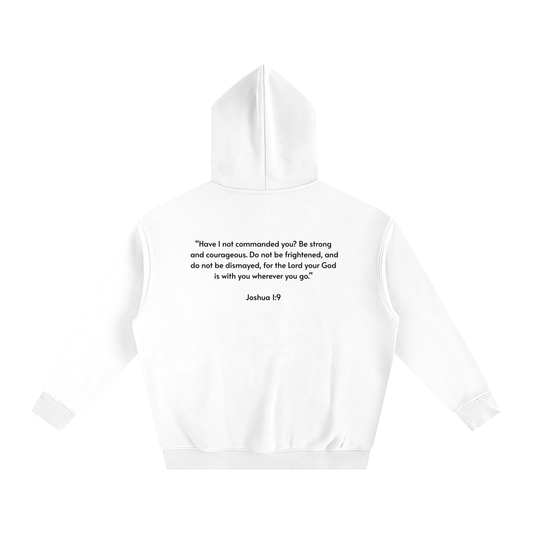 Oversize Fleeced Hoodie | Joshua 1:9