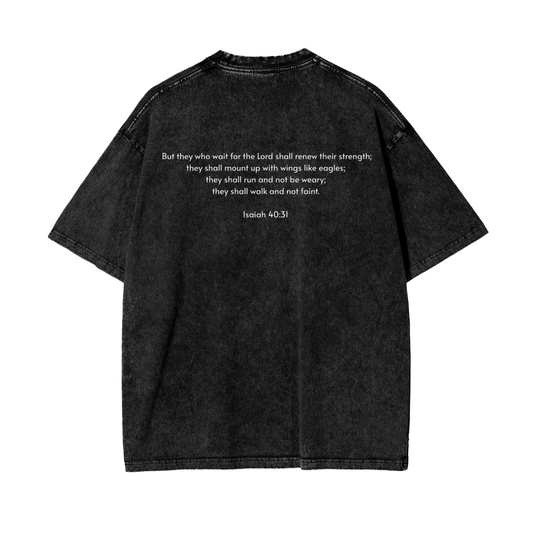 Oversize Snow Washed T-Shirt | Isaiah 40:31