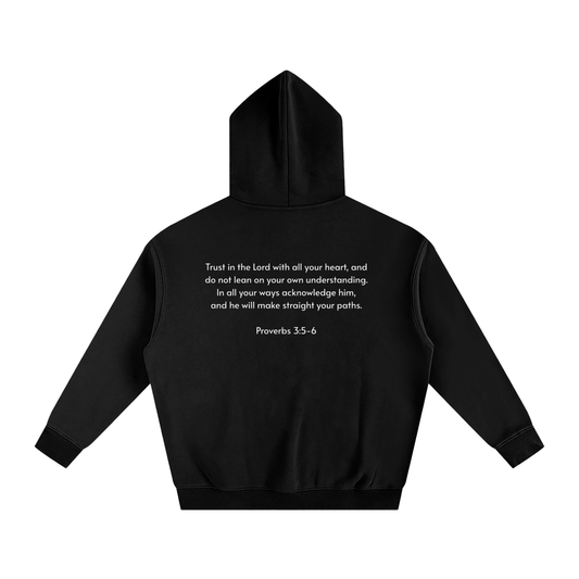 Oversize Fleeced Hoodie | Proverbs 3:5-6
