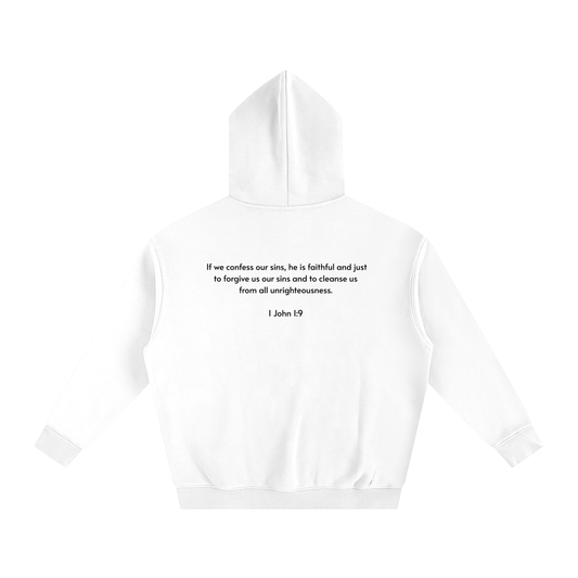 Oversize Fleeced Hoodie | 1 John 1:9