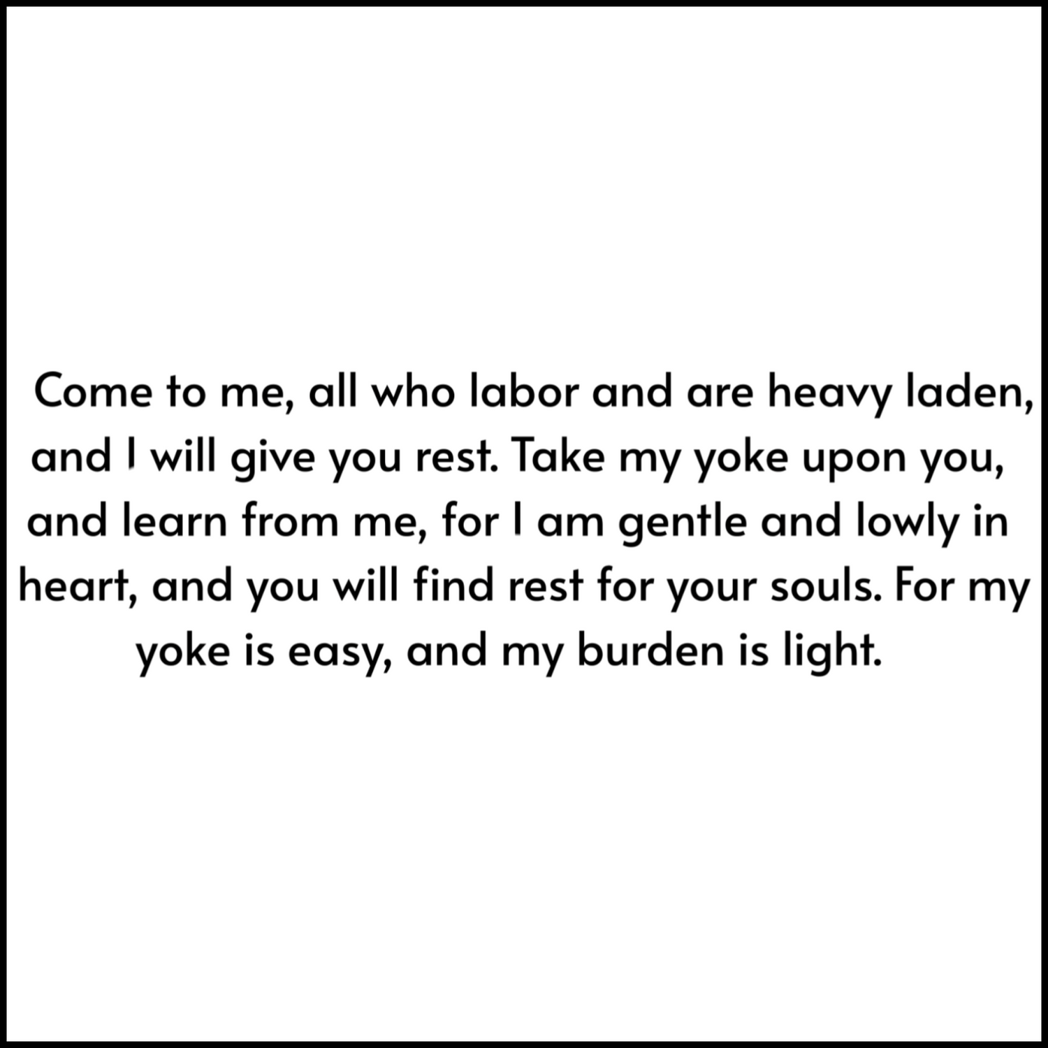 Matthew 11:28-30