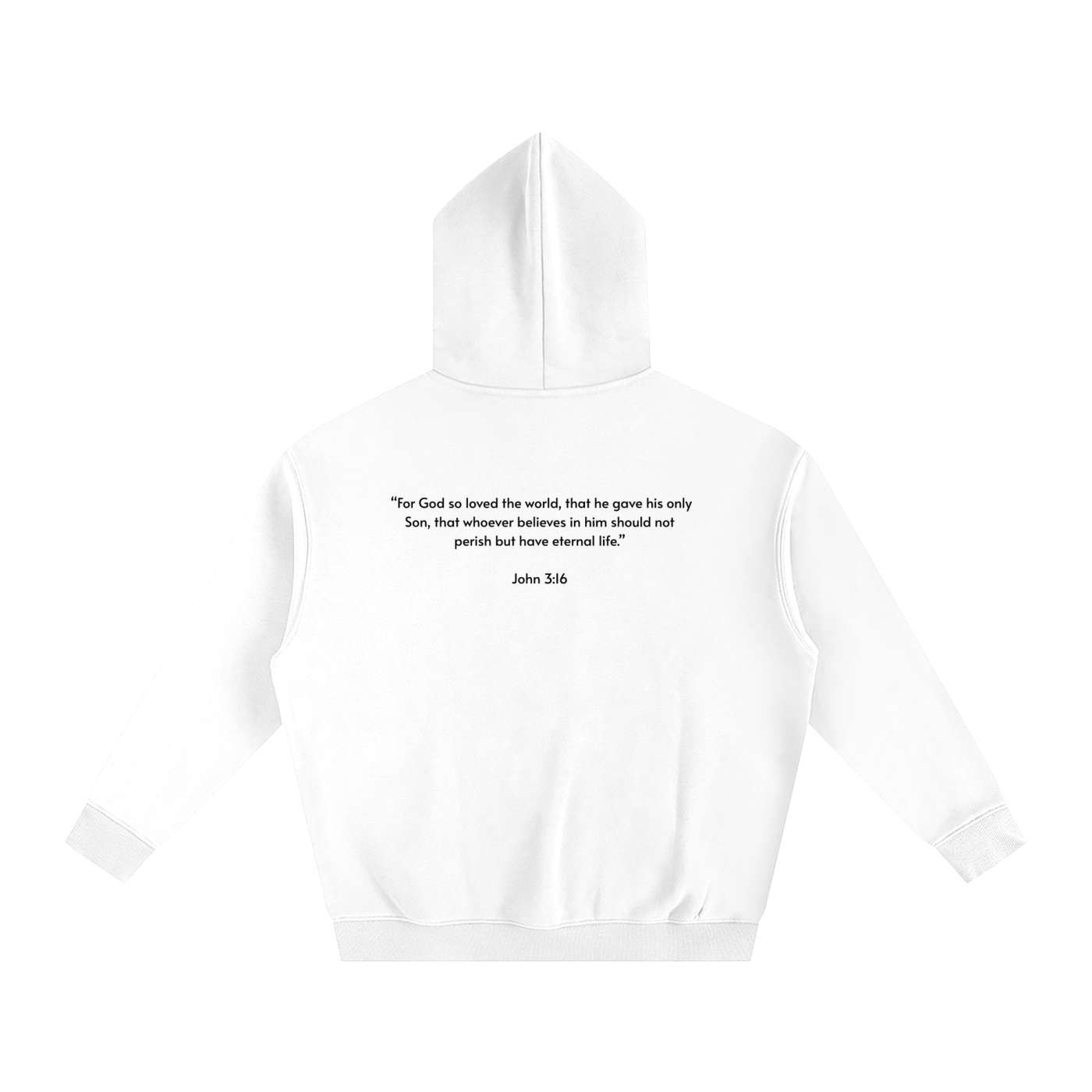 Oversize Fleeced Hoodie | John 3:16