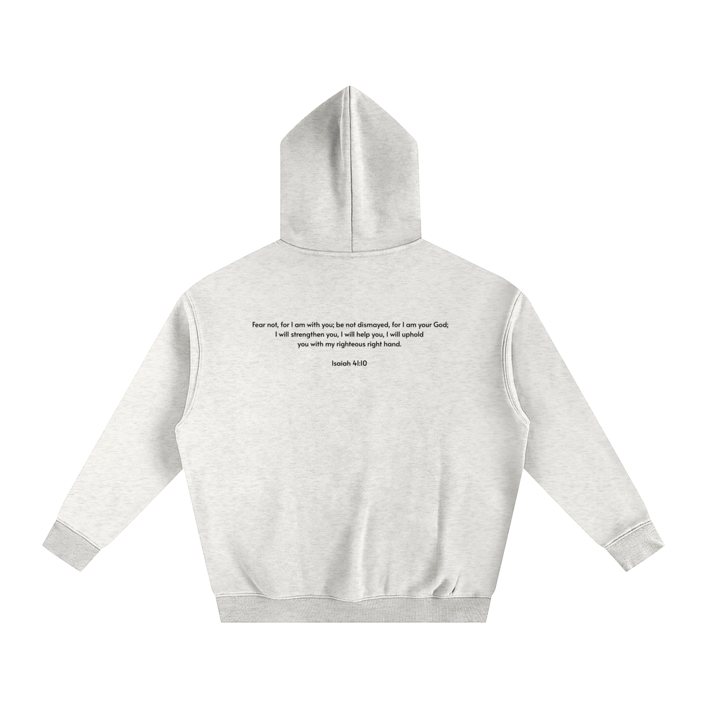 Oversize Fleeced Hoodie | Isaiah 41:10