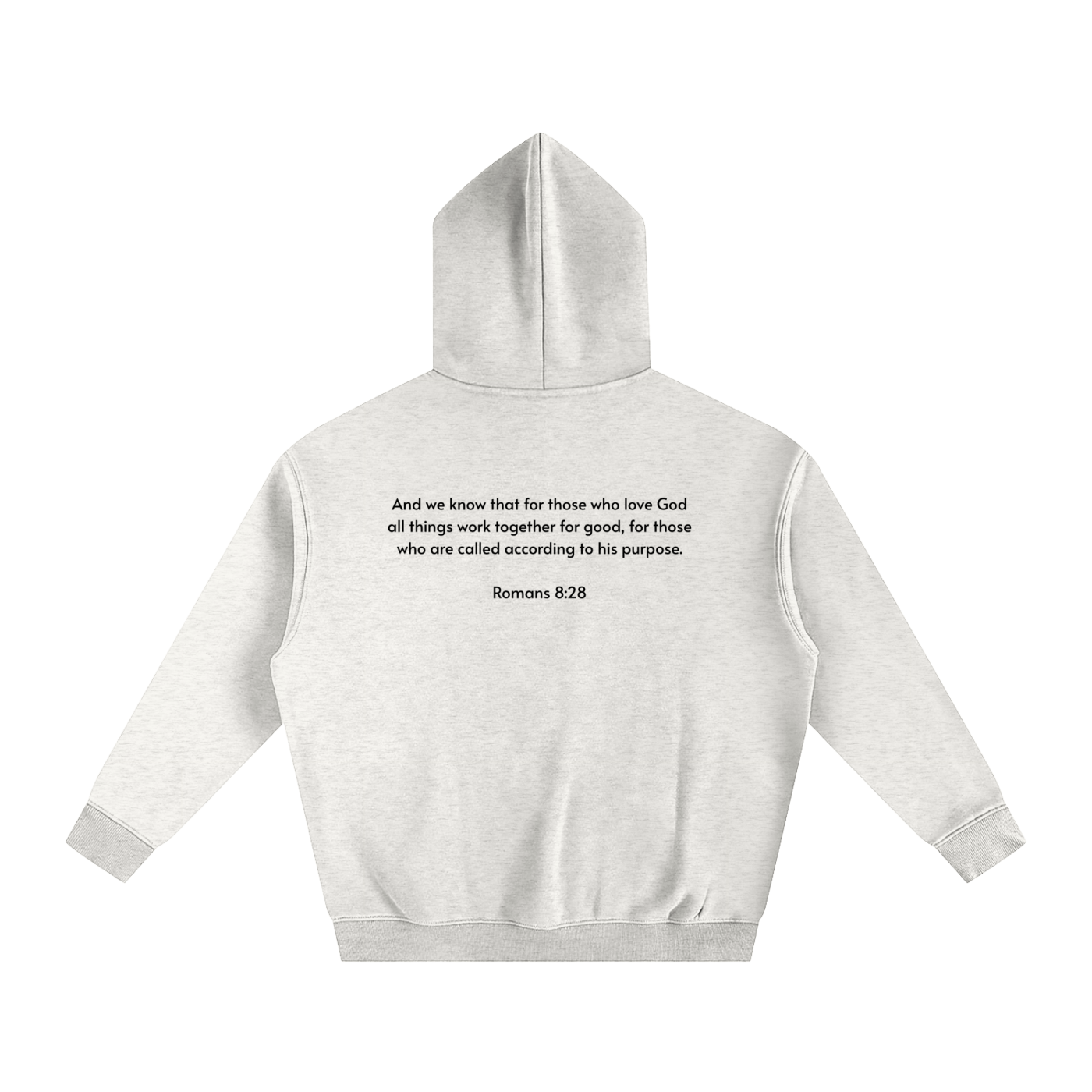 Oversize Fleeced Hoodie | Romans 8:28